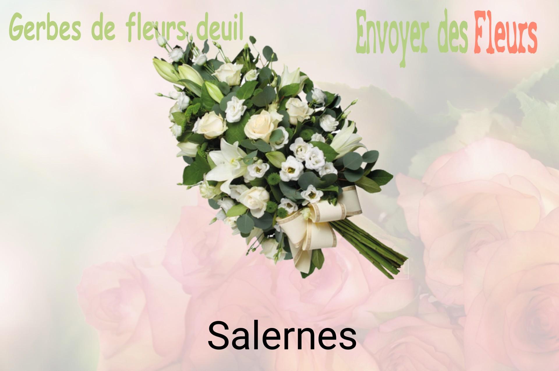 Gerbe de fleurs de deuil livrée à Salernes